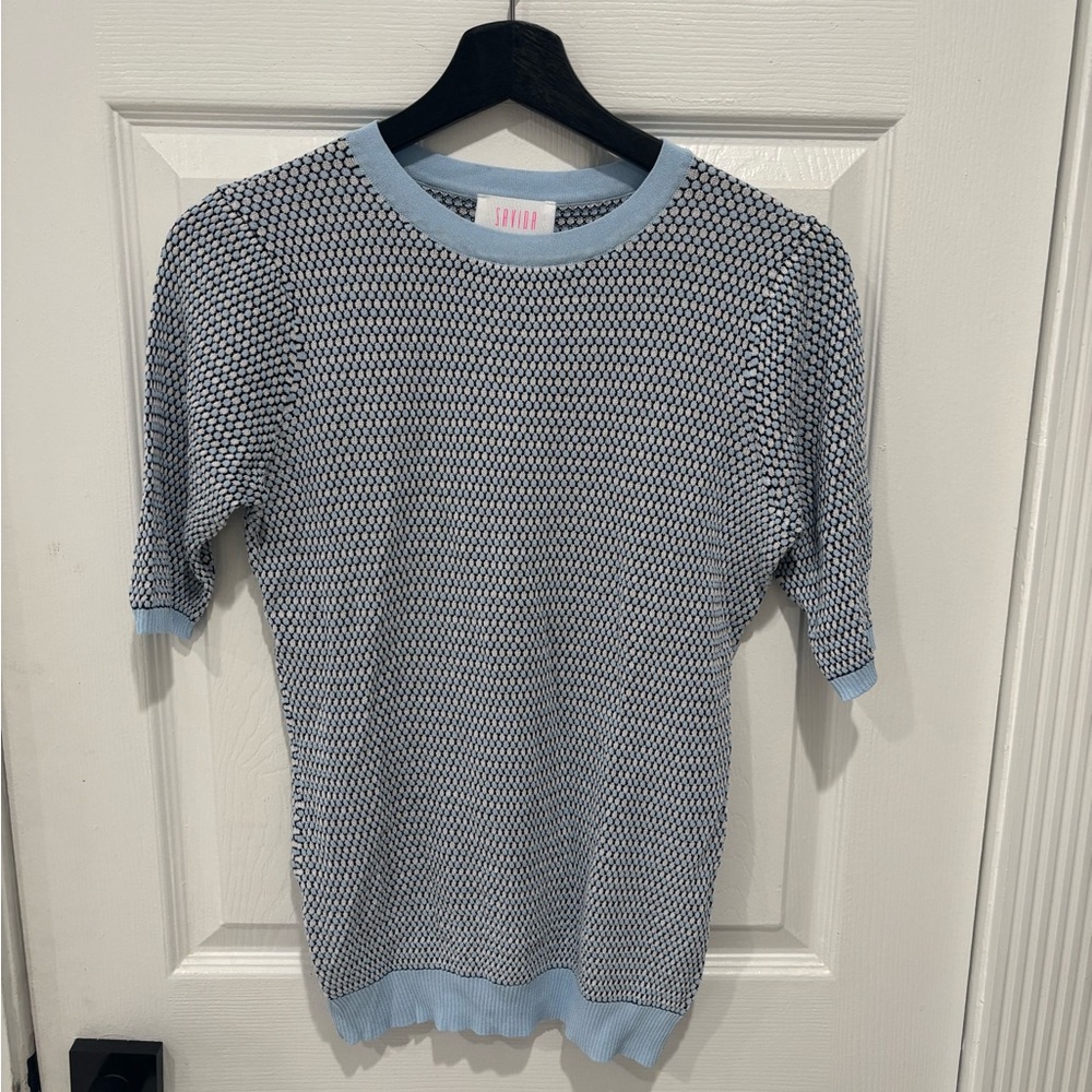 Savida short sleeve sweater top, Size: 38